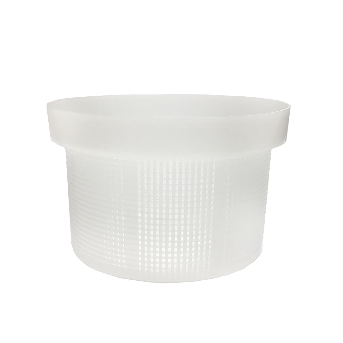 White tank strainer on a white background