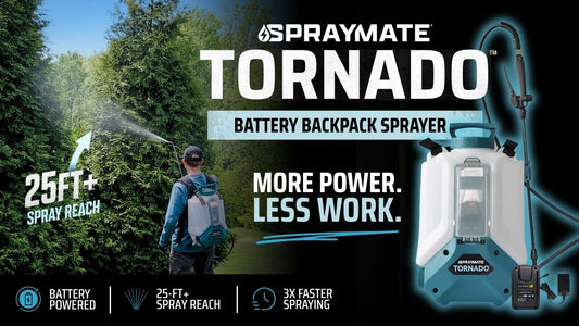 Tornado Battery-Powered Backpack Sprayer [Tool Only 4 Gal.] (Works with DEWALT / Milwaukee / Makita / Bosch Batteries)
